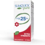 Slimquick Pure 3x Extra Strength Pill for Women, Helps Achieve Weight Goals, Helps Metabolism, Lose Excess Water, Keeps Full for Longer with Green Tea Extract, Caste Tree, Caffeine, MCT Oil - 60 Count