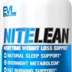 Evlution Nutrition Night Time Fat Burner Support - Overnight Sleep and Weight Loss Support Pills with Thermogenic Green Tea and White Kidney Bean Extract - Diet Pills That Support Stubborn Fat Loss