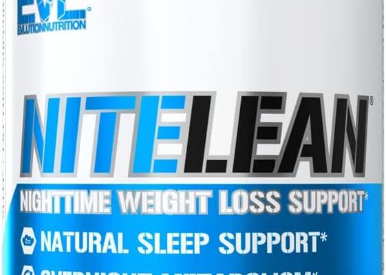 Evlution Nutrition Night Time Fat Burner Support - Overnight Sleep and Weight Loss Support Pills with Thermogenic Green Tea and White Kidney Bean Extract - Diet Pills That Support Stubborn Fat Loss