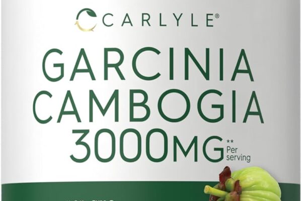 Carlyle Garcinia Cambogia 3000mg | 180 Capsules | Non-GMO, Gluten Free Supplement Extract