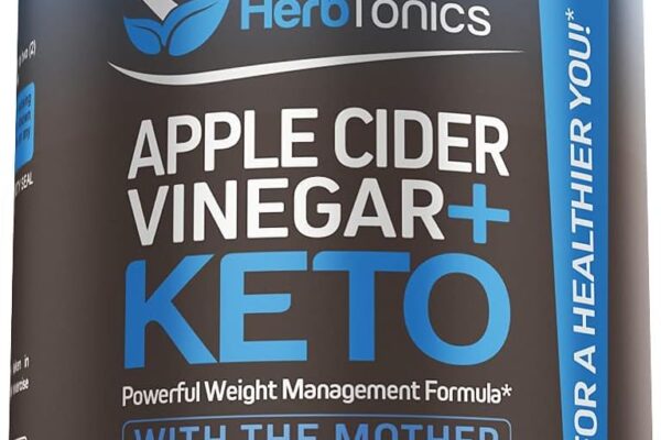 Herbtonics Apple Cider Vinegar Capsules Plus Keto BHB | Fat Burner & Weight Loss Supplement for Women & Men | Appetite Suppressant