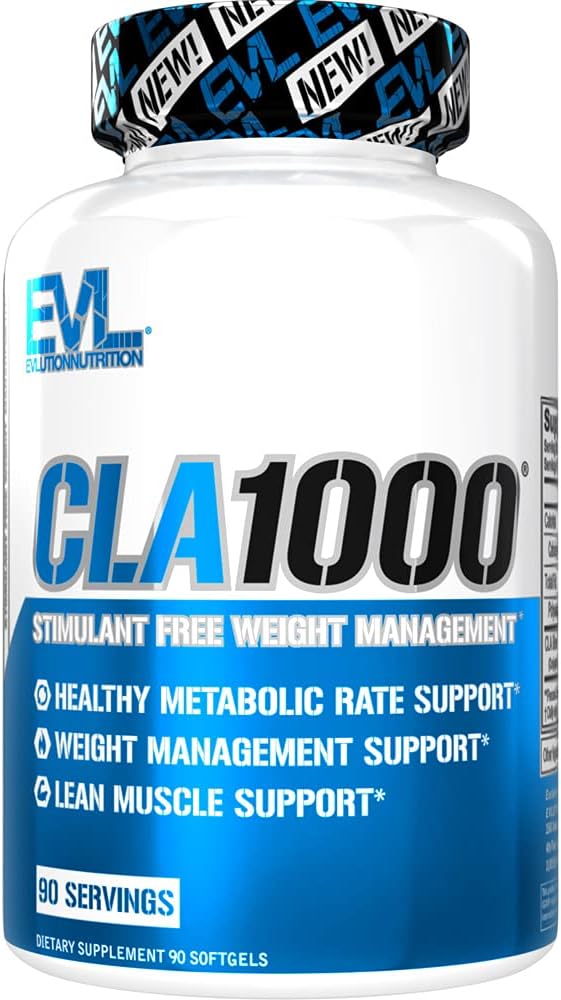 Conjugated Linoleic Acid CLA Pills - CLA 1000mg Diet Pills to Support Weight Loss Fat Burning Lean Muscle and Faster Metabolism - Stimulant-Free CLA 1000mg Safflower Based Fat Loss Support Pills - 90