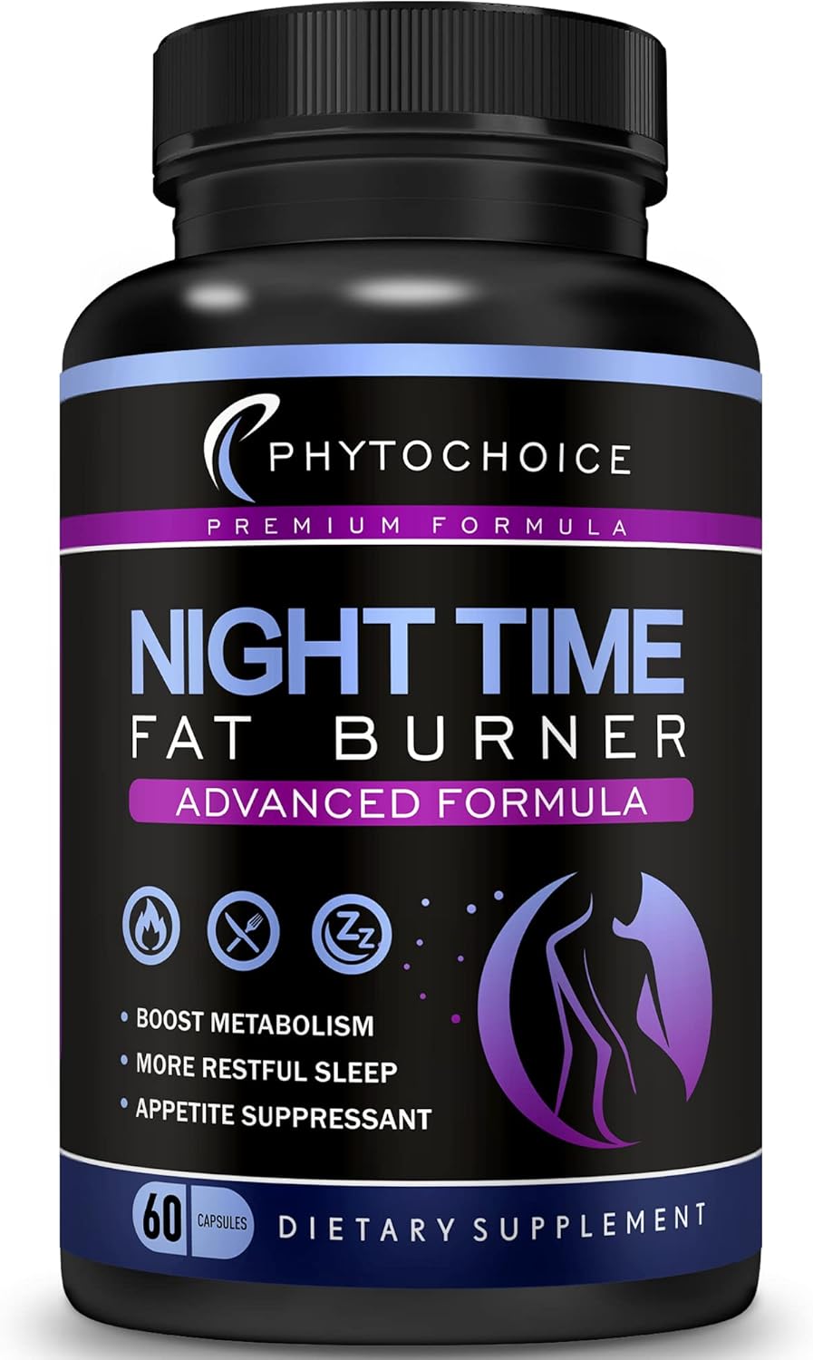 Night Time Weight Loss Pills -Carb Blocker Appetite Suppressant with Melatonin-Fat Burner Diet Pills that Work Fast for Women-Nighttime Metabolism Booster-Overnight Fat Burning Pills-1 Pack