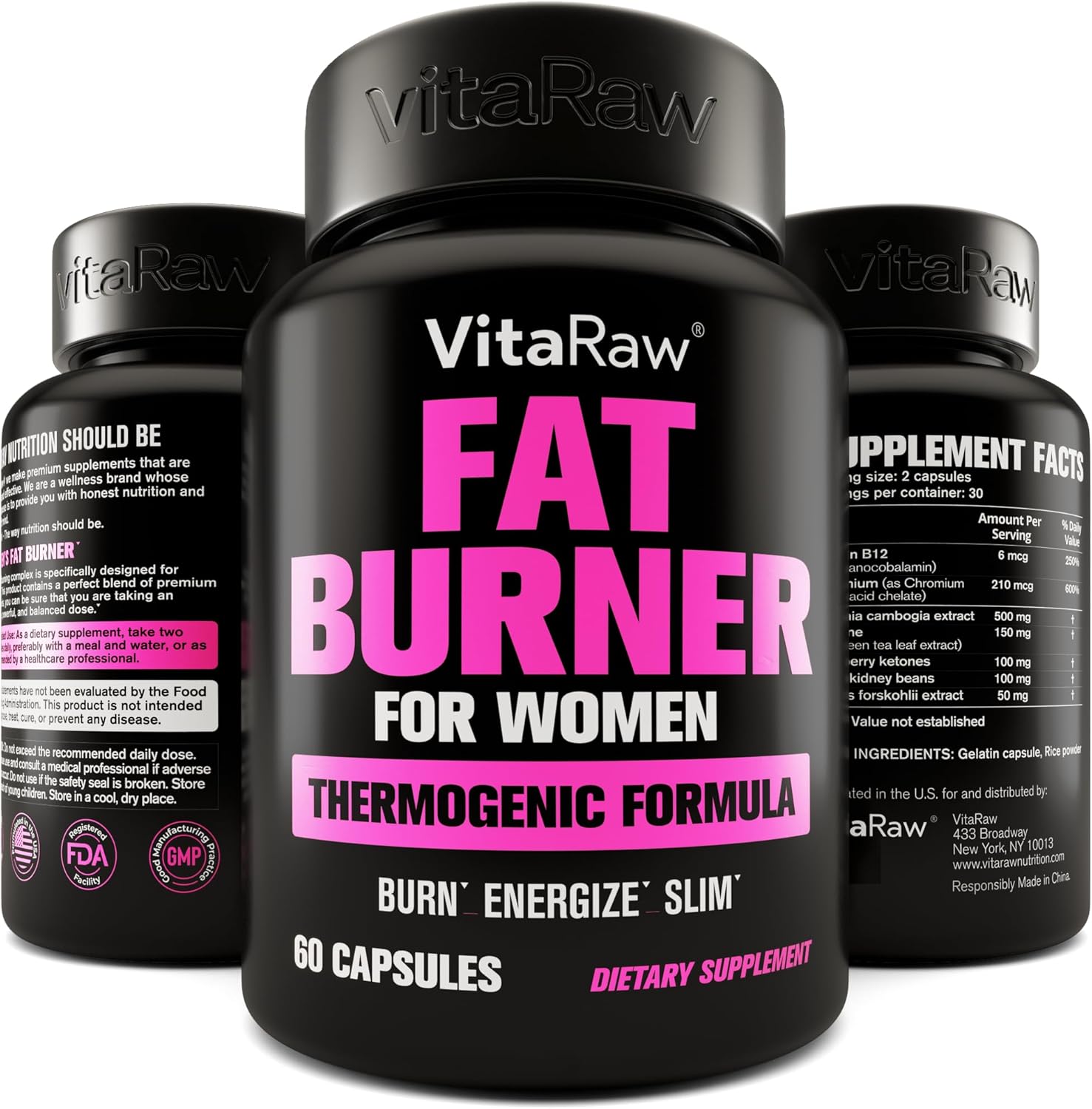 Weight Loss Pills for Women, Diet Pills for Women, The Best Fat Burners for Women, This Thermogenic Fat Burner is a Natural Appetite Suppressant & Metabolism Booster Supplement, Helps Reduce Belly Fat